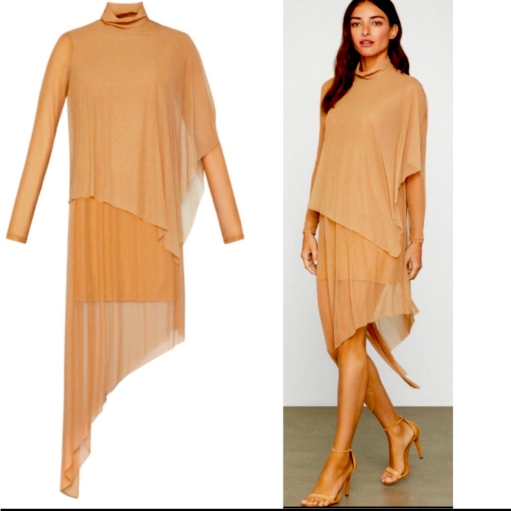 Nwt Bcbg Maxazria Boho Flowy Asymmetrical Turtlen… - image 1